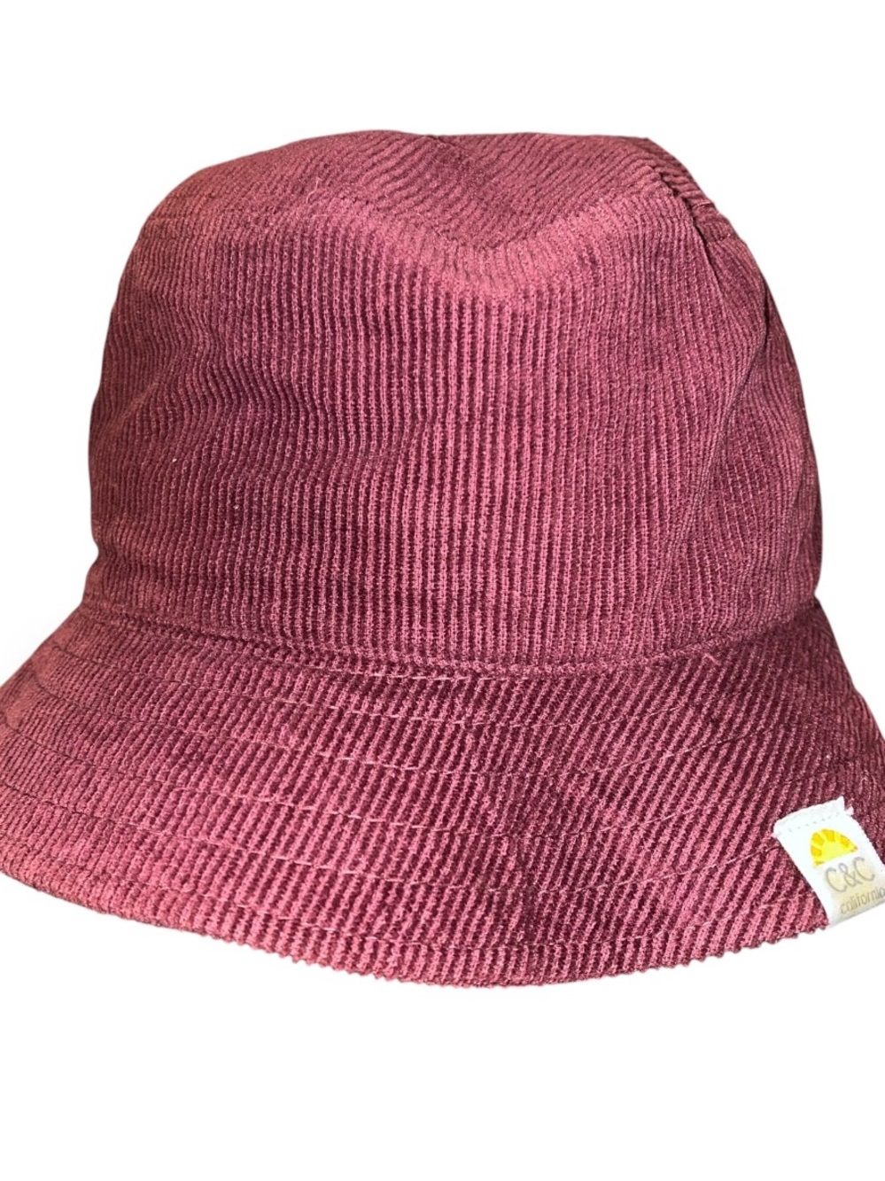 C&C California Corduroy Bucket Hat - Wine